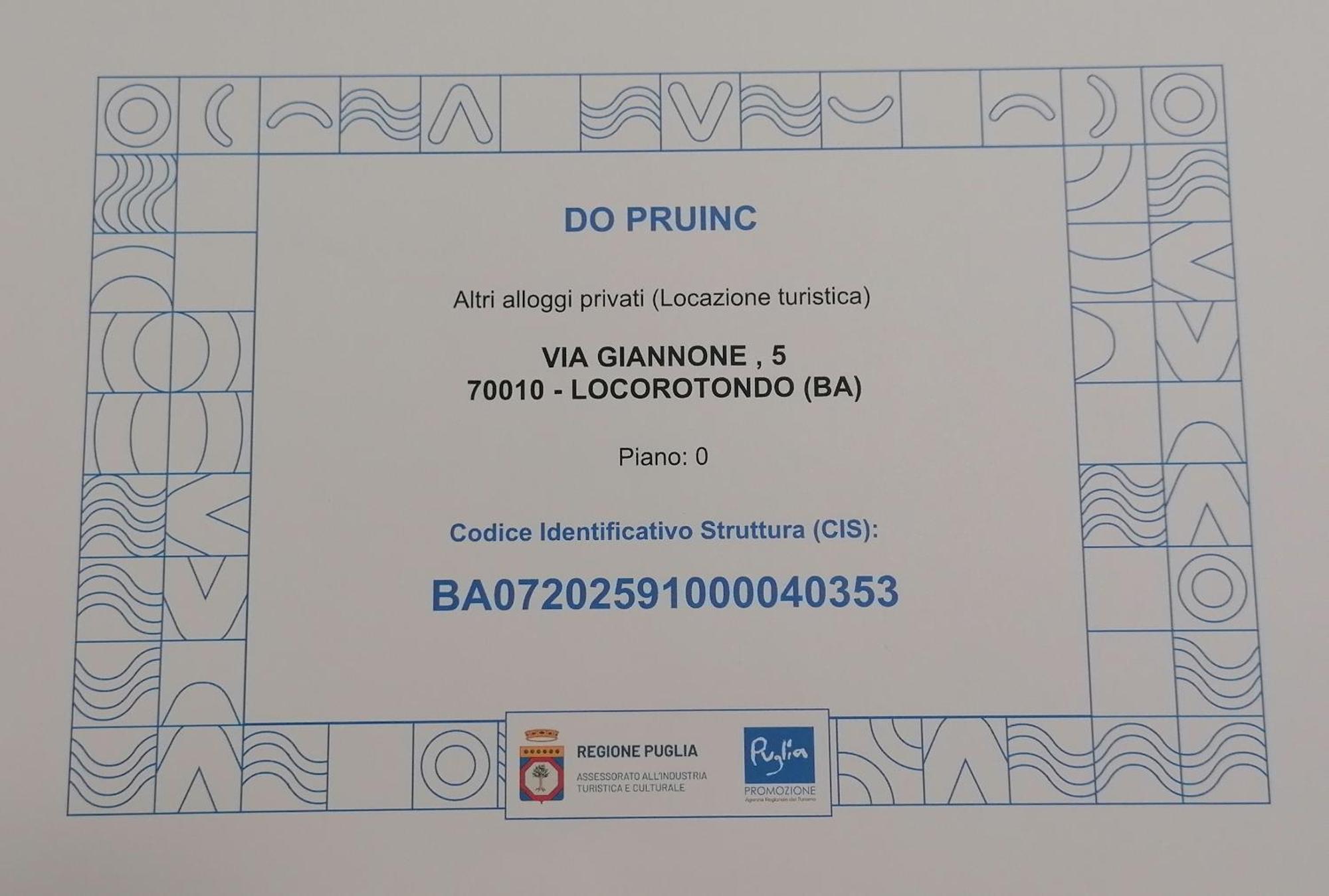 Do Pruinc Villa Locorotondo Exteriör bild